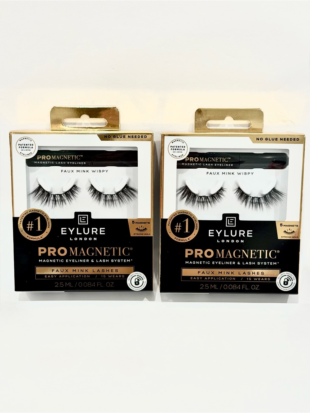 EYLURE LONDON Pro Magnetic Faux Mink Wispy Magnetic Lashes & Eyeliner 2 Pack